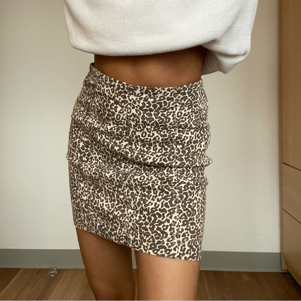 Free people Chetah Print Skirt